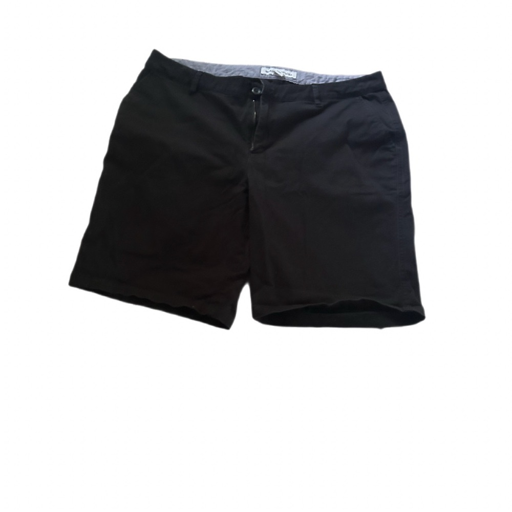 Amazon Essentials Men's Black Flat Front Shorts